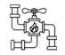 Gas Line Work Icon